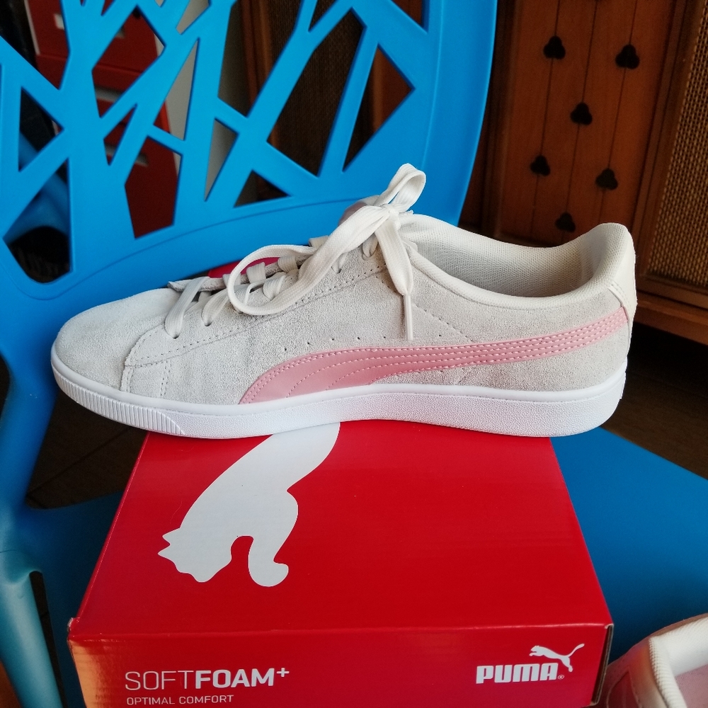 SOLD on Mercari Puma Vikky V2 Parchment/Rose White - Picture 6 of 12
